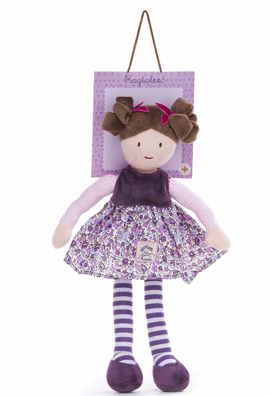 Ragtales RT107 Tilly Ragdoll 14' Soft Toy (35cm), Purple